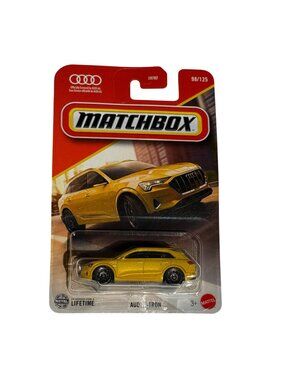 Matchbox 2023 Audi e-Tron Yellow Short Card MBX SUV Diecast Car New